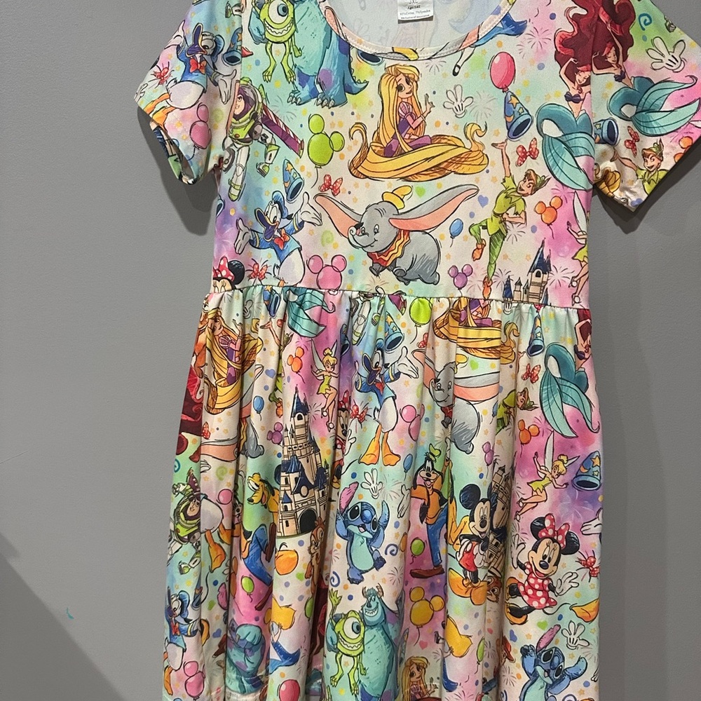 Colorful Kids Disney character dress